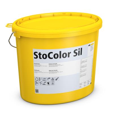 StoColor Sil Fassadenfarbe 5 Liter (weiß) Außenfarbe gut geeignet für natürliche Bauweisen